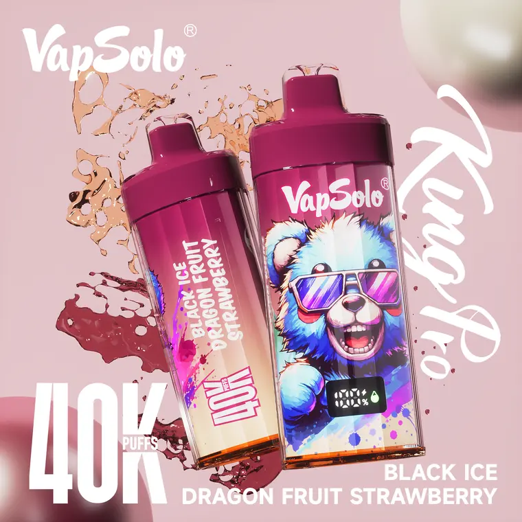 VapSolo King Pro – Black Ice Dragon Fruit Strawberry