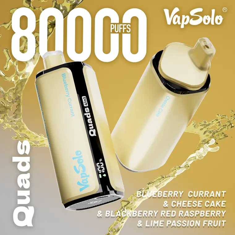 VapSolo Quads – Blueberry Currant, Blackberry Red Raspberry, Cheese Cake, Lime Passion Fruit
