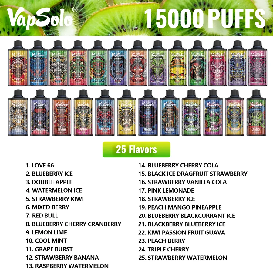 VapSolo Super – Aromenübersicht